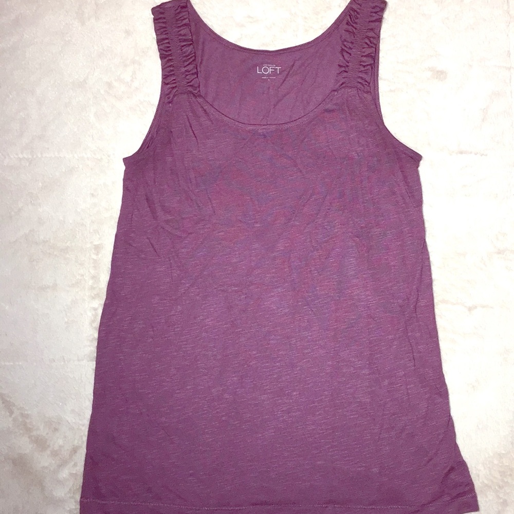 LOFT Plum colored tank top